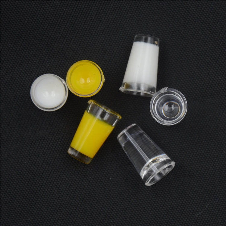 3 Pair 1:12 Miniature Doll House Accessories Plastic Mini Cup Model, Juice Cup
