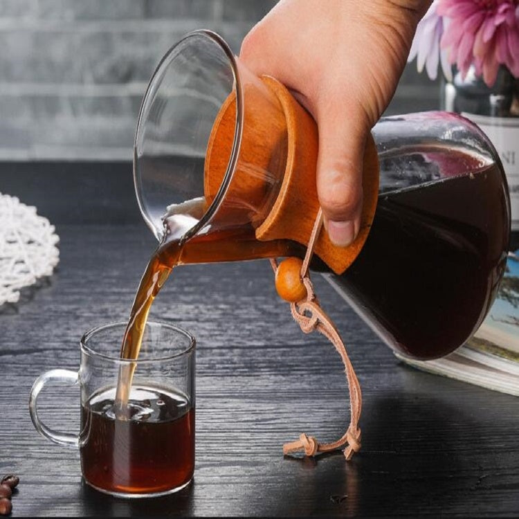 Heat Resistant Glass Coffee Pot Convenient Hand Made Pot, 600ml Coffee Pot, 600ml Coffee Pot with Strainer