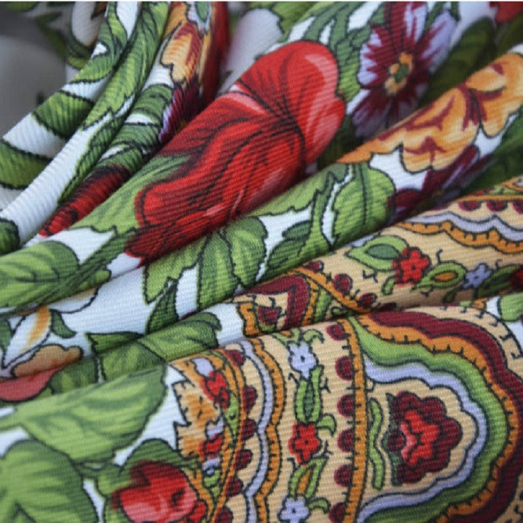 Ethnic Style Retro Tassel Square Scarf Flower Pattern Headscarf Scarf, 90 x 90cm Red, 90 x 90cm Yellow, 90 x 90cm Purple, 90 x 90cm Khaki, 90 x 90cm Black, 90 x 90cm Pink, 90 x 90cm Peacock Blue, 90 x 90cm Middle Blue, 90 x 90cm Sapphire, 90 x 90cm Gra...