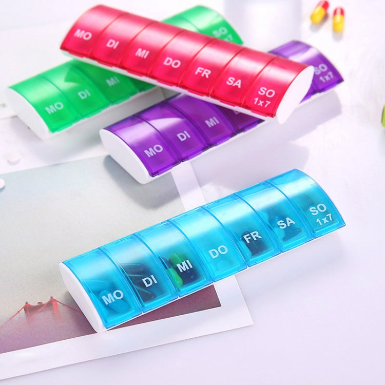 Portable Seven-part Mini Storage Pill Box