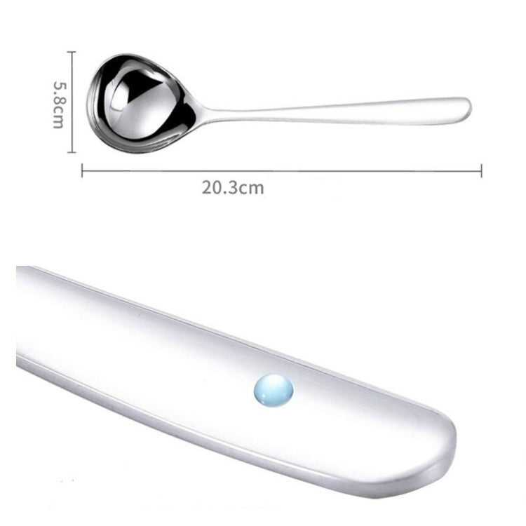 Stainless Steel Sauce Spoon Creative Big Head Long Handle Spoon, Gold, Rose Gold, Colorful
