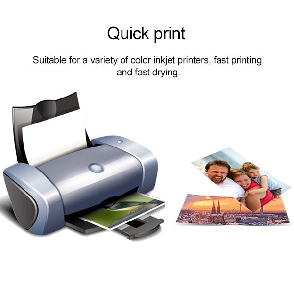 100 PCS 6 Inch Inkjet Printing Paper Photo Paper Color Single-Sided Coated Printing Highlight Waterproof Lluminous Paper, 6 Inch Inkjet Printing Paper