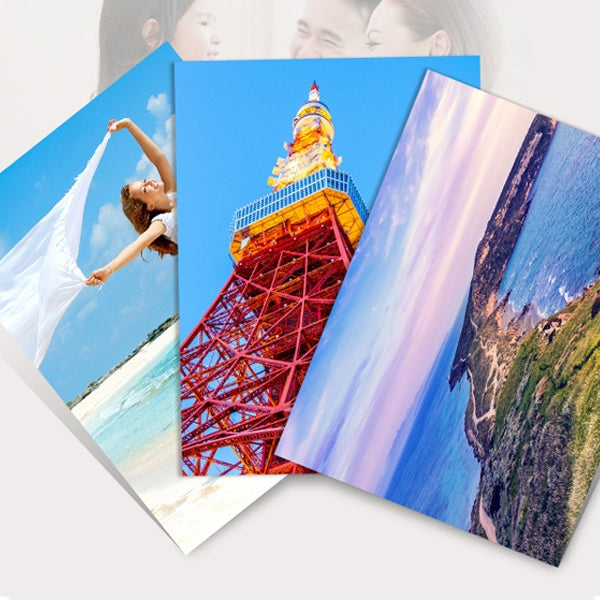 100 PCS 6 Inch Inkjet Printing Paper Photo Paper Color Single-Sided Coated Printing Highlight Waterproof Lluminous Paper, 6 Inch Inkjet Printing Paper