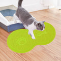 Lovely PVC Cat Litter Mat Eight-shaped  Anti-skid Placemat Pet Supplies, Lake Blue, Yellow Green, Rose Red, Gray, Pink, Light Blue, Beige