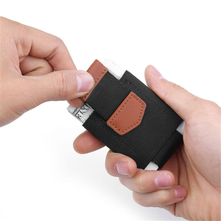 Elastic Card Holder Men and Women Leather Credit Card Holder
