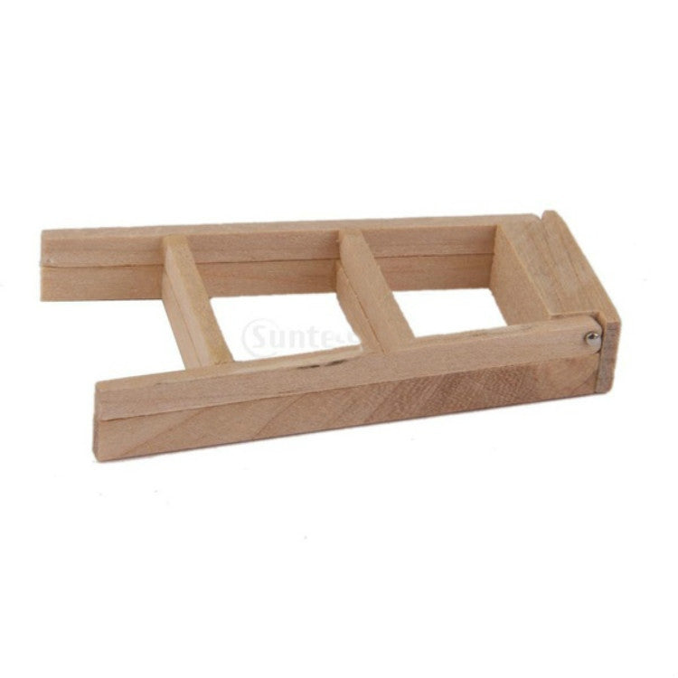 3 PCS 1:12 Toy House Miniature Furniture Wooden Ladder, Wooden Ladder
