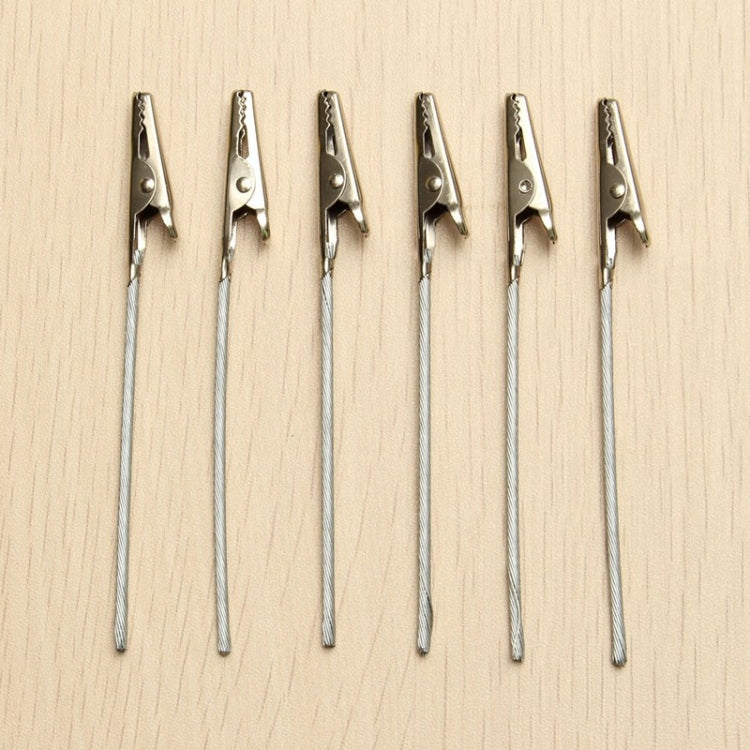 40 PCS Metal Wire Rope Alligator Clips, 8cm, 10cm, 12cm