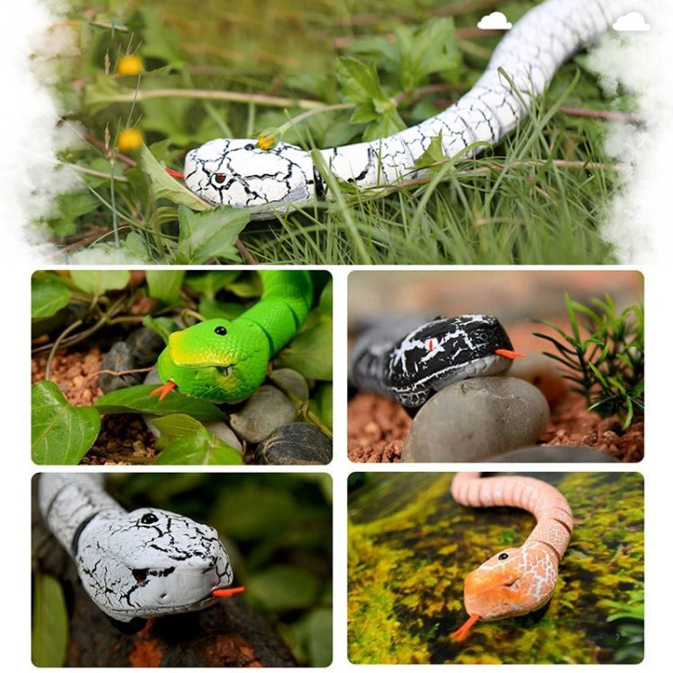 Tricky Funny Toy Infrared Remote Control Scary Creepy Snake, Size: 38*3.5cm, Snake (Orange)