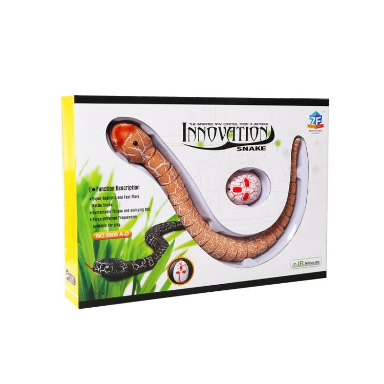 Tricky Funny Toy Infrared Remote Control Scary Creepy Snake, Size: 38*3.5cm, Snake (Orange)