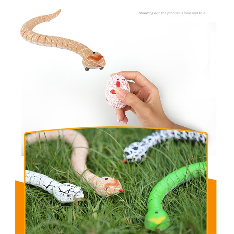 Tricky Funny Toy Infrared Remote Control Scary Creepy Snake, Size: 38*3.5cm, Snake (Orange)