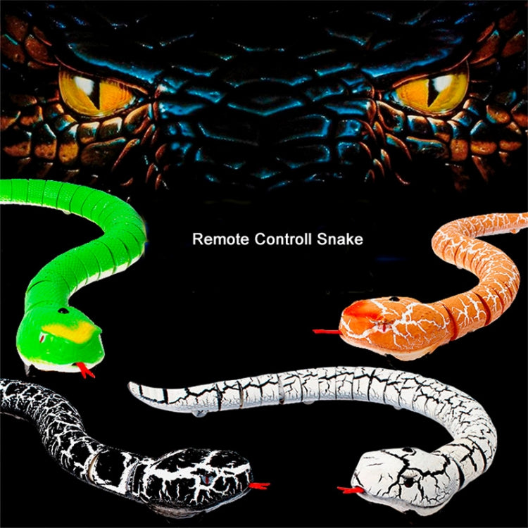 Tricky Funny Toy Infrared Remote Control Scary Creepy Snake, Size: 38*3.5cm, Snake (Orange)