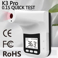 K3 Pro Handsfree Non-contact Forehead Body Light-sensitive Distance Sensor Infrared Thermometer, 2.8 inch LCD Display Screen, K3 Pro