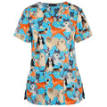 Loose Printed Hedging Thin T-shirt Nurse Uniform (Color:White Size:XXXL), S, M, L, XL, XXL, XXXL