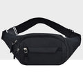 Pure Color Multi-function Pockets Waterproof Chest Bag Waist Crossbody Sports Bag