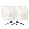 XI281 1 Pair I258 Side Brush + 4 PCS I206 Filter for ILIFE V8S