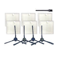 XI284 2 Pair I258 Side Brushes + 6 PCS I206 Filters + G101 Small Black Brush for ILIFE V8S