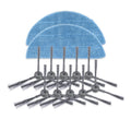 XI246 5 Pairs K614 Side Brushes + 2 PCS I201 Rags Set for ILIFE V3S Pro / V3S / V5S Pro / V50 / V5S, XI246