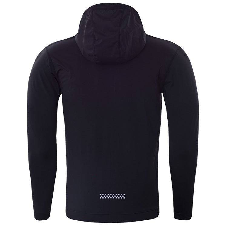 SIGETU Men Sports Quick-drying Coat (Color:Black Size:XXXL), S, M, L, XL