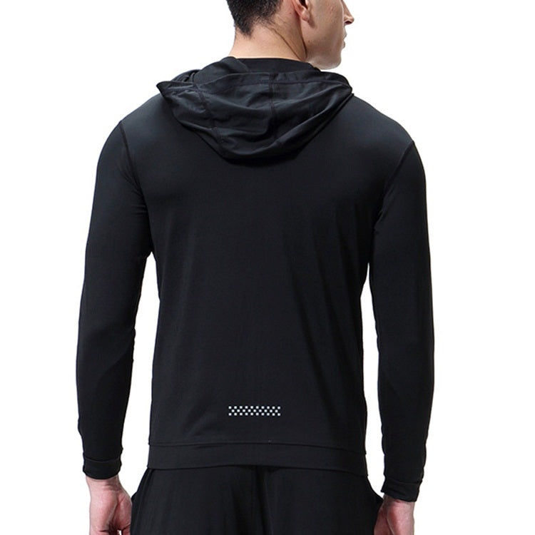 SIGETU Men Sports Quick-drying Coat (Color:Black Size:XXXL), S, M, L, XL