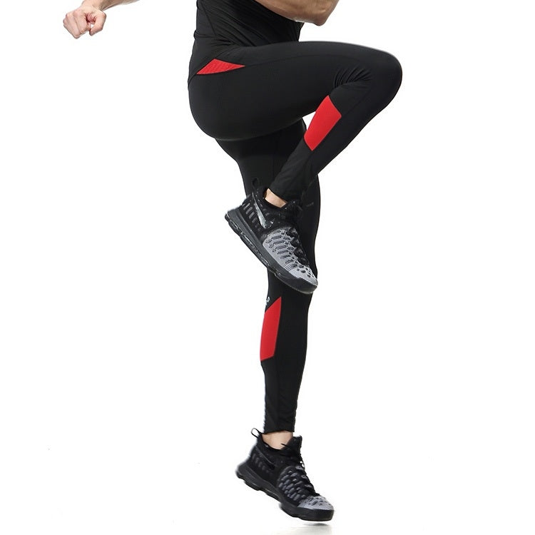 SIGETU Men Fitness Quick-drying Stretch Trousers (Color:Black Green Size:XXL), S, M, L, XL, XXL, XXXL