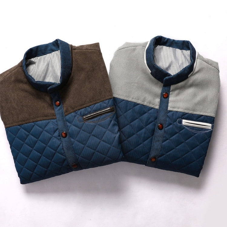 Solid Color Collage Collar Men Jacket, M, XXL, L, XL, XXXXL