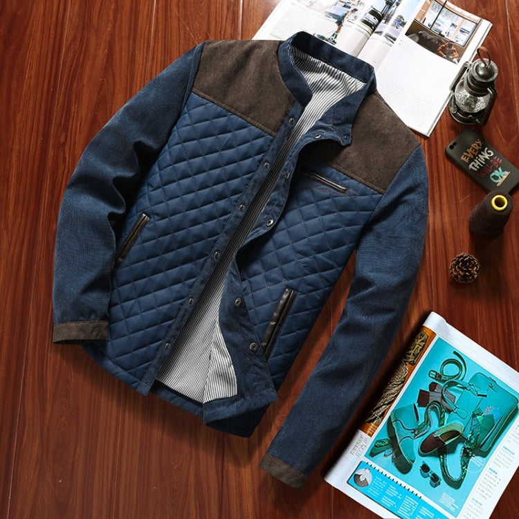 Solid Color Collage Collar Men Jacket, M, XXL, L, XL, XXXXL