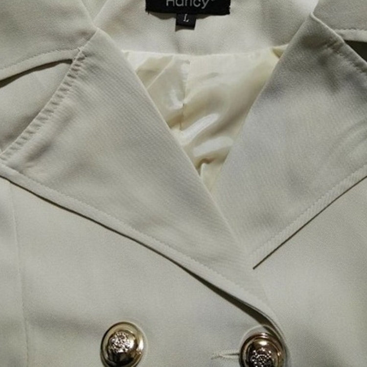 Slim Mid-length Commuter Jacket Trench Coat (Color:Black Size:S), S, M, L, XL, XXL, 3XL