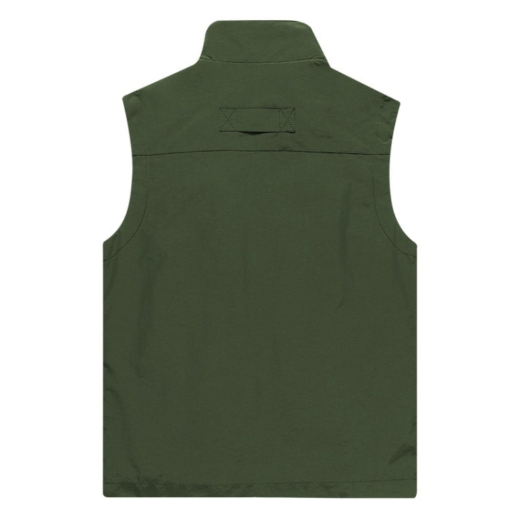 Men Sleeveless Stand Collar Loose Vest Multi-pockets Vest, M, L, XL, XXXL, XXXXL, 5XL, 6XL, XXL