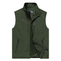 Men Sleeveless Stand Collar Loose Vest Multi-pockets Vest, M, L, XL, XXXL, XXXXL, 5XL, 6XL, XXL