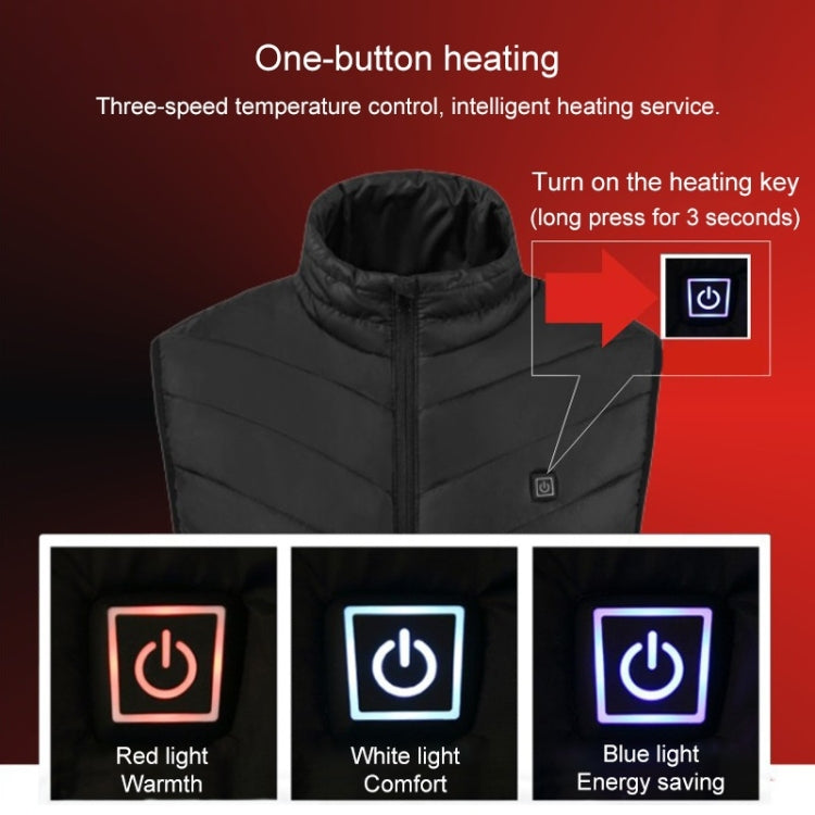 USB Heated Smart Constant Temperature Hooded Warm Coat for Men and Women (Color:Dark Blue Size:XXXXL), S, M, L, XL, XXL, 3XL, 4XL