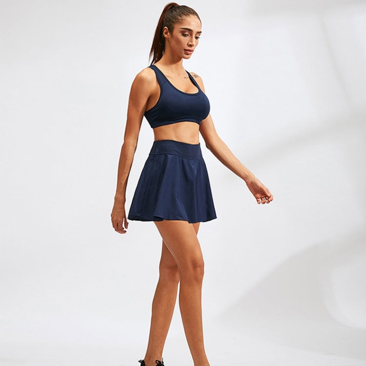 Tennis Dance Yoga Quick Drying Anti Light Lining Skirt Pants (Color:Rose Red Size:XXL), S, M, L, XL, XXL