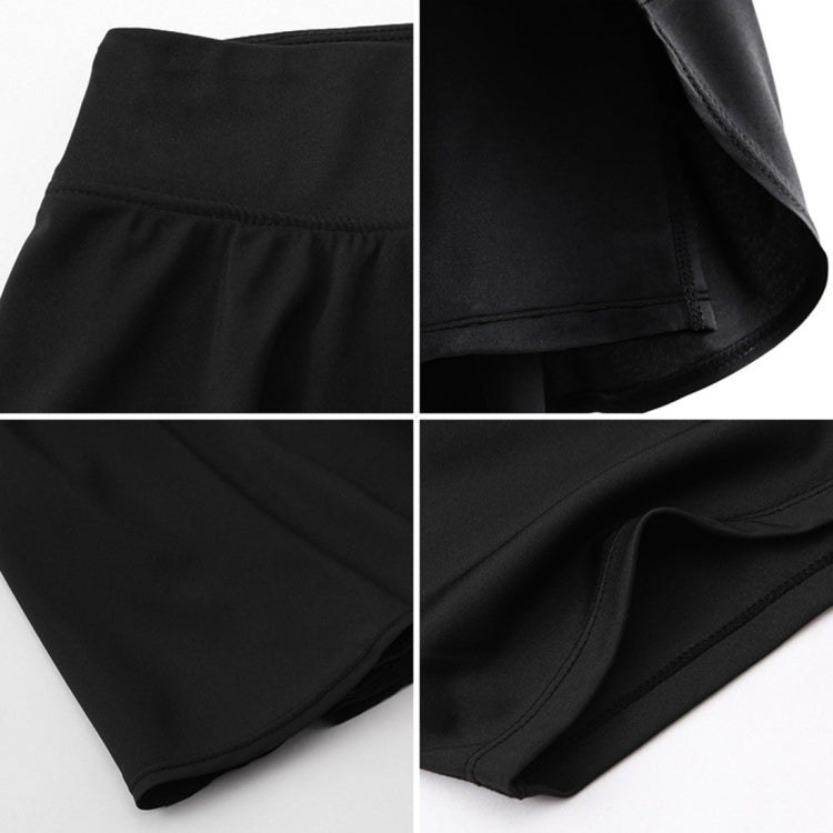 Tennis Dance Yoga Quick Drying Anti Light Lining Skirt Pants (Color:Rose Red Size:XXL), S, M, L, XL, XXL