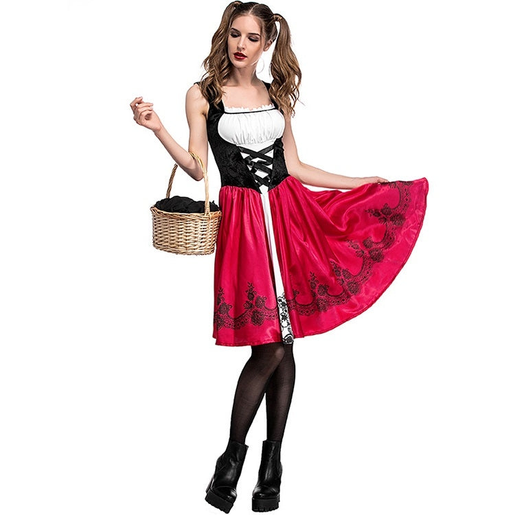 Little Red Riding Hood Costume For Adults Cosplay, S, M, L, XL, XXL, XXXL