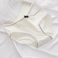 Bowknot Morandi Simple Girly Cotton Panties, M, XL, XXL, L