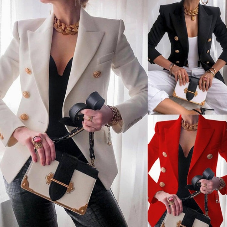 Solid Color Slim Long-sleeved Cardigan Short Suit Jacket for Ladies, M, XL, S, L